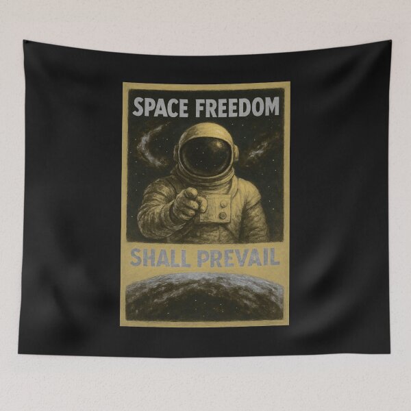 Item preview, Vintage Space Explorer Propaganda Style Poster designed and sold by Genius Geek.