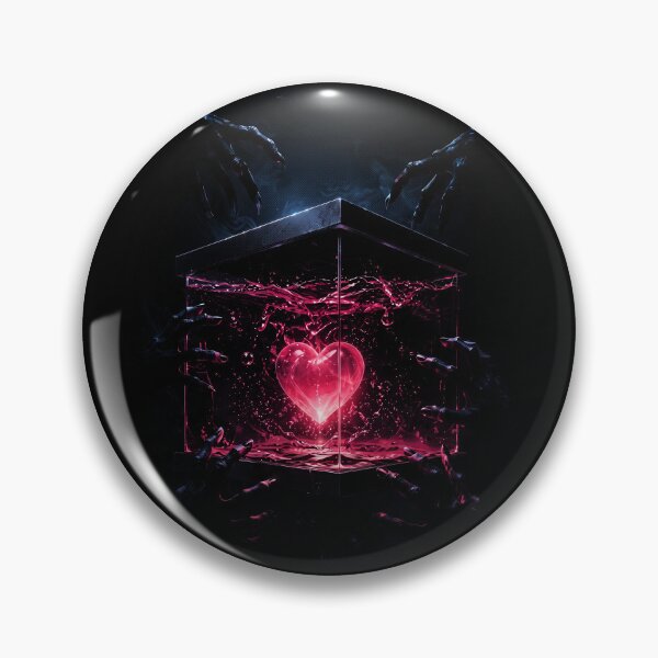 Item preview, Caged Heart and Demon Hands Gothic Surrealism Art designed and sold by IXM_CREATION.