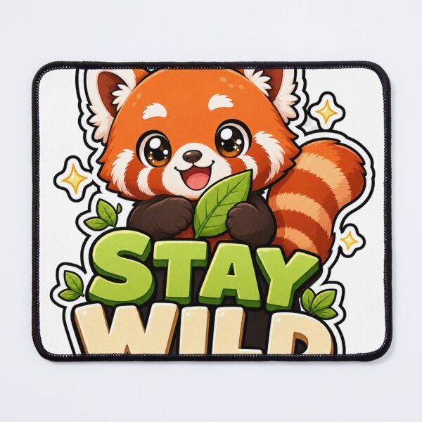 Item preview, Stay Wild Red Panda Kawaii designed and sold by BoosterShop.