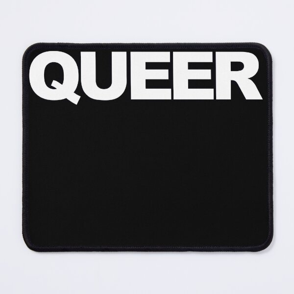 Item preview, QUEER — White Minimal Bold Type Statement designed and sold by WORDPAUSE.