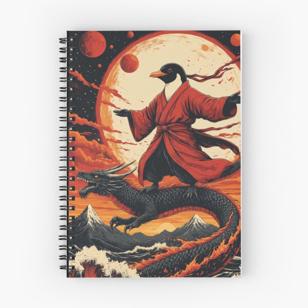 Item preview, Penguin Rider – Dragon of the Crimson Moon designed and sold by Dogandesighn.