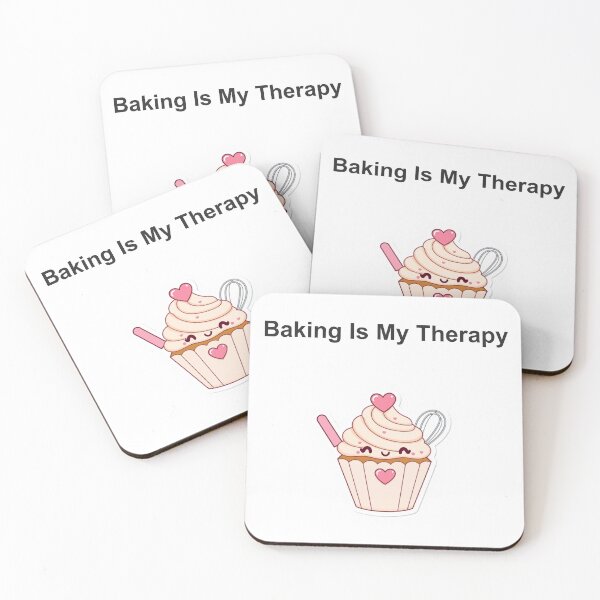 Aperçu de l'œuvre T-shirt Baker - « La pâtisserie, c'est ma thérapie » créée et vendue par QuirkThreadsCo.
