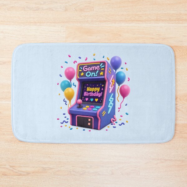Item preview, Cute Retro Arcade Birthday Game On | Kawaii 3D Happy Birthday Art designed and sold by Moons Studio.