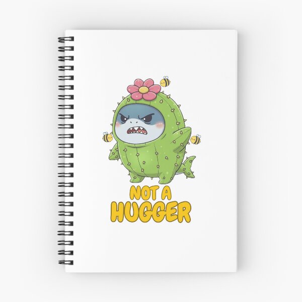 Item preview, Cute Cactus Shark Not A Hugger designed and sold by Nature's Chibis.