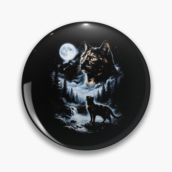 Item preview, Tortoiseshell Cat Howling At Moon Celestial Parody Design designed and sold by MatherFisher.