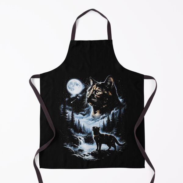 Item preview, Tortoiseshell Cat Howling At Moon Celestial Parody Design designed and sold by MatherFisher.