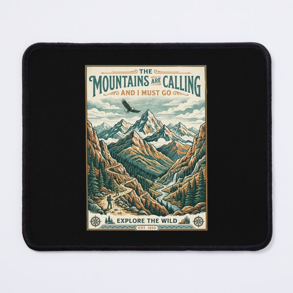 Item preview, The Mountains Are Calling Vintage Mountain Adventure designed and sold by PGRprint.