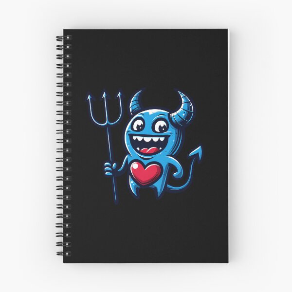 Item preview, Cute Blue Devil with Heart designed and sold by Choorstar.