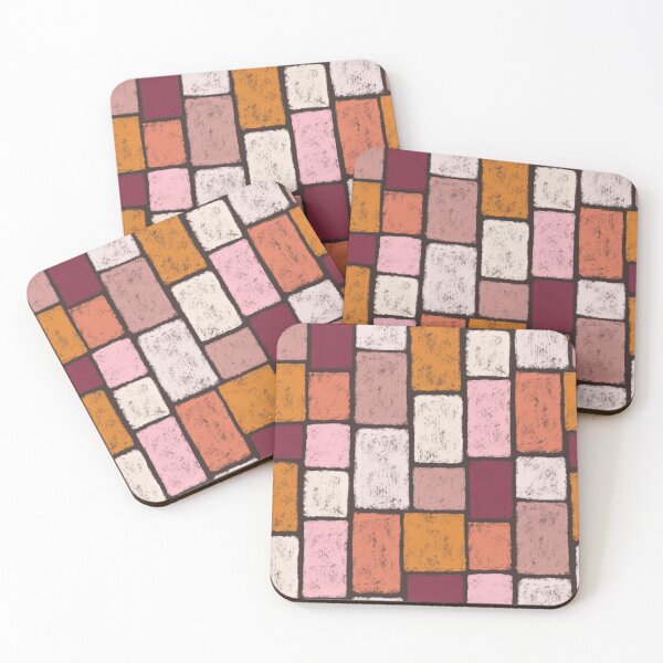 Item preview, Mosaic, paving stones in warm tones designed and sold by Sonja Birkelbach.