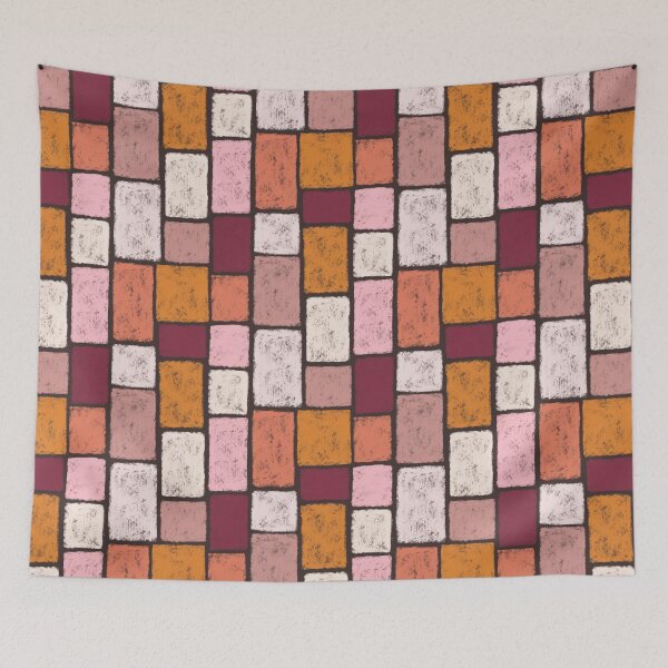 Item preview, Mosaic, paving stones in warm tones designed and sold by Sonja Birkelbach.