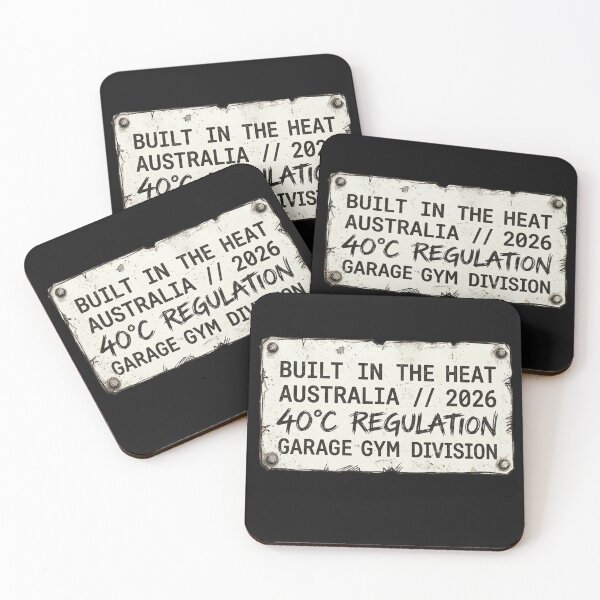 Item preview, Garage Gym Division Australia Vintage Metal Sign designed and sold by VintryOff.