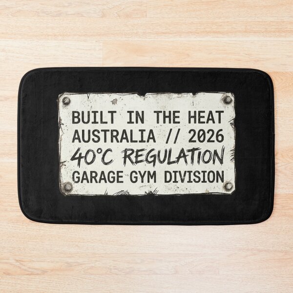 Item preview, Garage Gym Division Australia Vintage Metal Sign designed and sold by VintryOff.