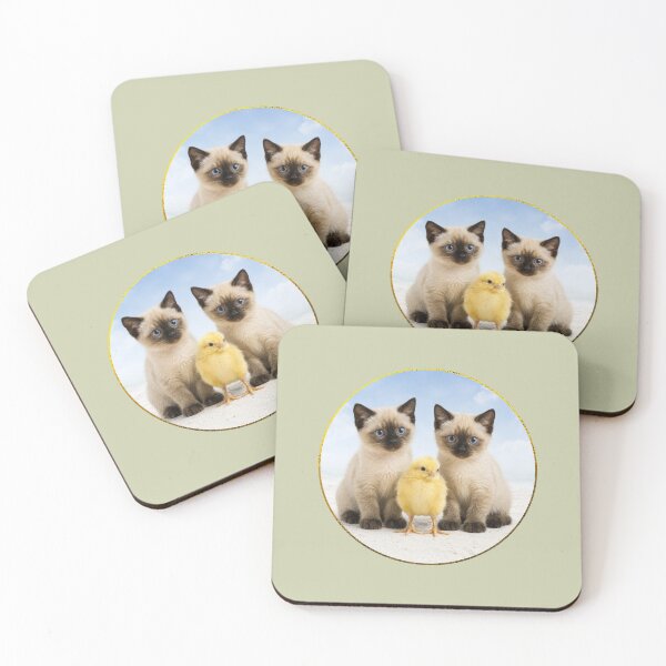 Item preview, Kittens and chick. designed and sold by moths-minor.