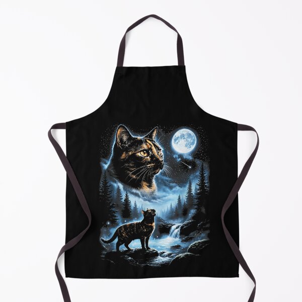 Item preview, Tortoiseshell Cat Howling to the Moon Vintage 90s Cat Lover designed and sold by MatherFisher.