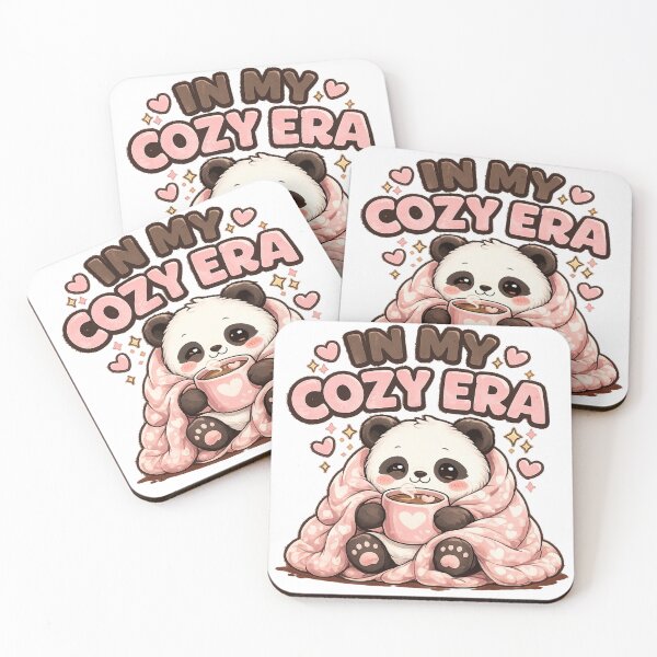 Item preview, In My Cozy Era | Cute Panda Aesthetic Design designed and sold by Lovestickerco.