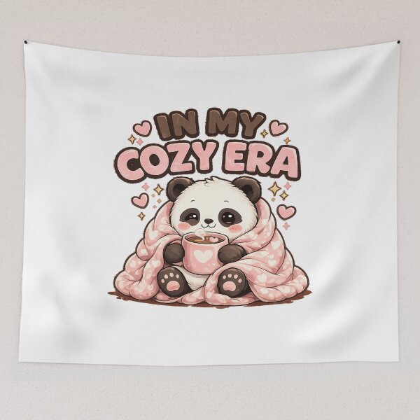 Item preview, In My Cozy Era | Cute Panda Aesthetic Design designed and sold by Lovestickerco.