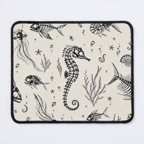 Item preview, Deep Sea Memento Mori: Vintage Marine Anatomy Pattern designed and sold by cabuks.