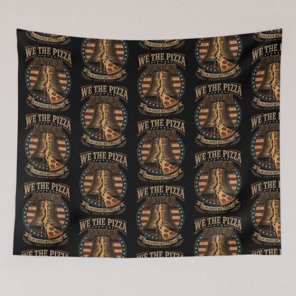Item preview, Pizza Lover Patriotic Food Humor In Crust We Trust Design designed and sold by TheTrendsDesk.