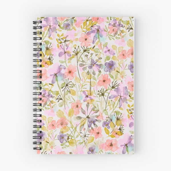 Item preview, Summer flowers and larger plants in a meadow, watercolor summer motif designed and sold by Sonja Birkelbach.