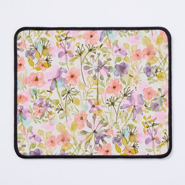 Item preview, Summer flowers and larger plants in a meadow, watercolor summer motif designed and sold by Sonja Birkelbach.