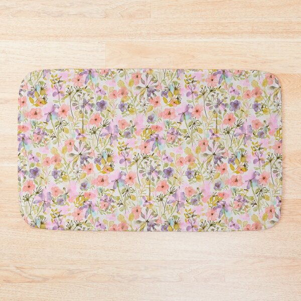Item preview, Summer flowers and larger plants in a meadow, watercolor summer motif designed and sold by Sonja Birkelbach.
