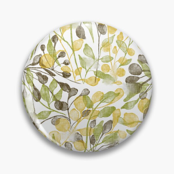 Item preview, Summer grasses and leaves in a meadow, watercolor summer scene designed and sold by Sonja Birkelbach.