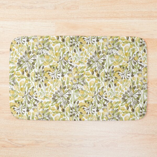 Item preview, Summer grasses and leaves in a meadow, watercolor summer scene designed and sold by Sonja Birkelbach.