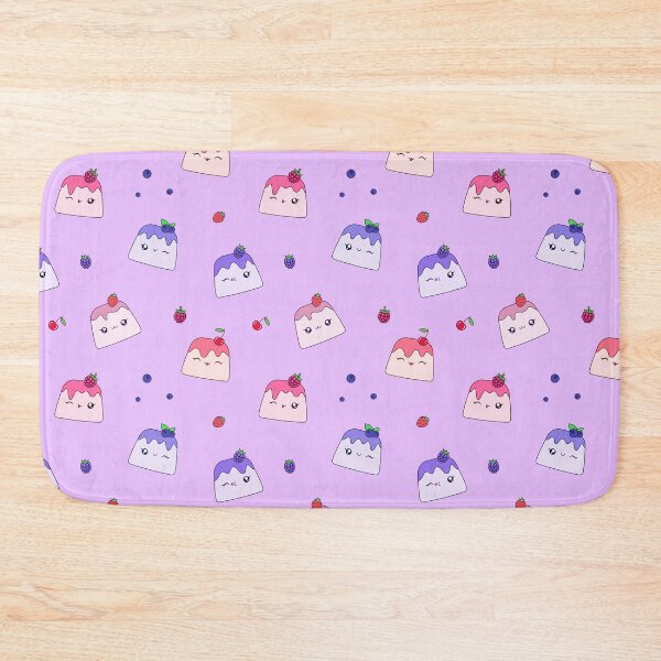 Item preview, Cute Kawaii Berry Pudding Pattern Dessert Character Design designed and sold by CozyLittleShop.
