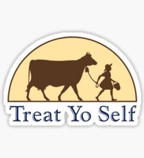 Treat Yo Self Ice Cream Sticker Sticker
