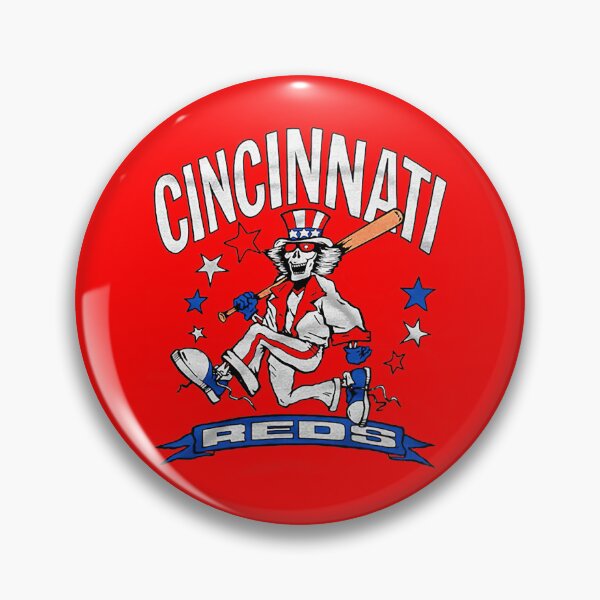 Item preview, Cincinnati Reds Baseball Grateful Dead Uncle Sam Skull designed and sold by Hewstyle.