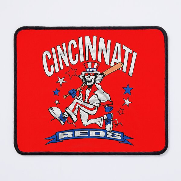 Item preview, Cincinnati Reds Baseball Grateful Dead Uncle Sam Skull designed and sold by Hewstyle.