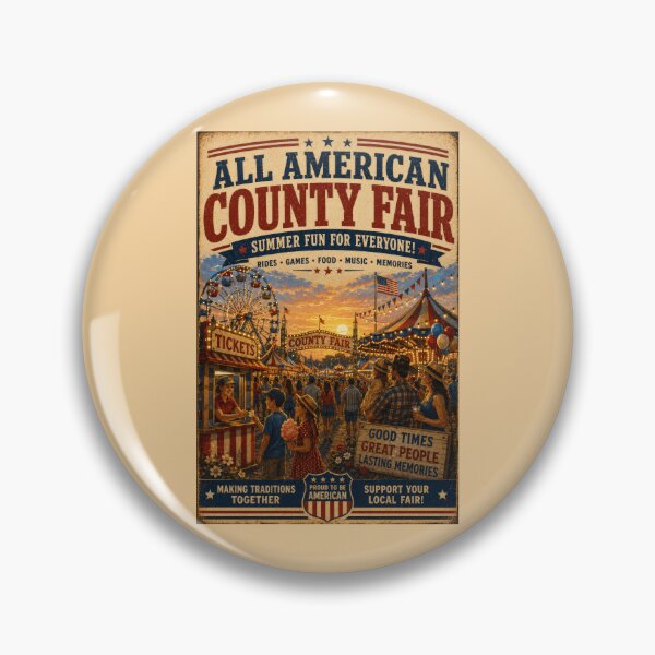 Item preview, County Fair Carnival Summer Festival Americana Retro Design designed and sold by TheTrendsDesk.