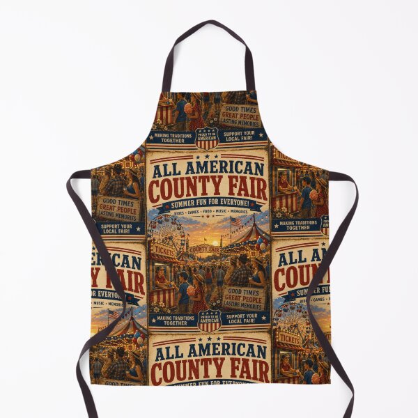 Item preview, County Fair Carnival Summer Festival Americana Retro Design designed and sold by TheTrendsDesk.