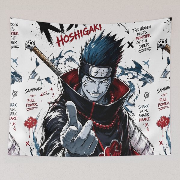 Item preview, Kisame | Shark Demon Warrior Anime Art | Ocean Predator Ninja | Dark Manga Villain Poster designed and sold by Dyan4.