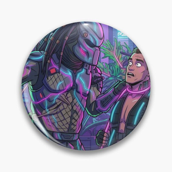 Item preview, Cyberpunk Predator vs Commando Neon Cartoon Showdown designed and sold by PowerArtUa.
