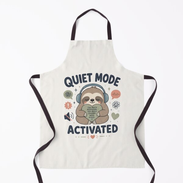 Item preview, Quiet Mode Activated – Funny Sensory Overload Sloth Design designed and sold by BlackSector77.