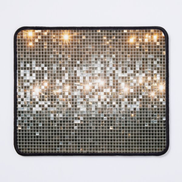 Item preview, Retro Silver Disco Ball Mirror Tile Funny Party Mosaic Glitters Pattern HD designed and sold by bard-art.