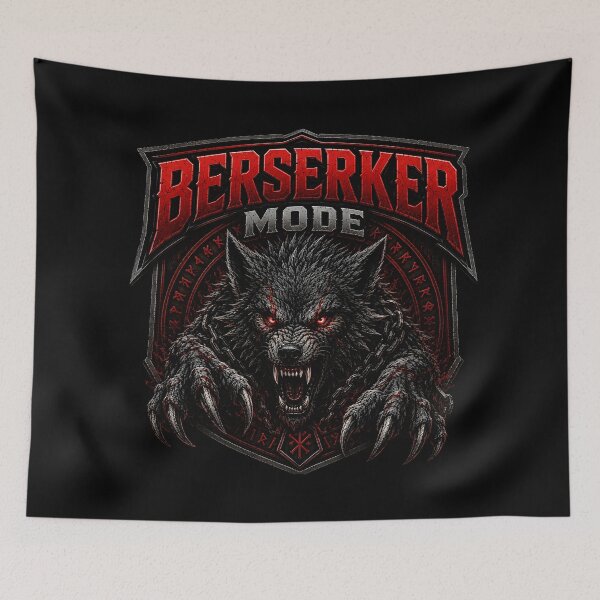 Item preview, Berserker Mode Viking Wolf Norse Mythology Design designed and sold by R3X .