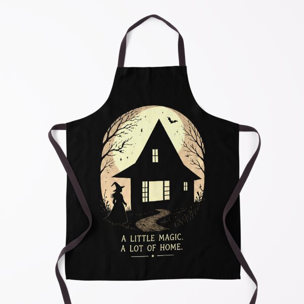Item preview, Cozy Witch Cottagecore Halloween Moon Silhouette Art designed and sold by IXM_CREATION.