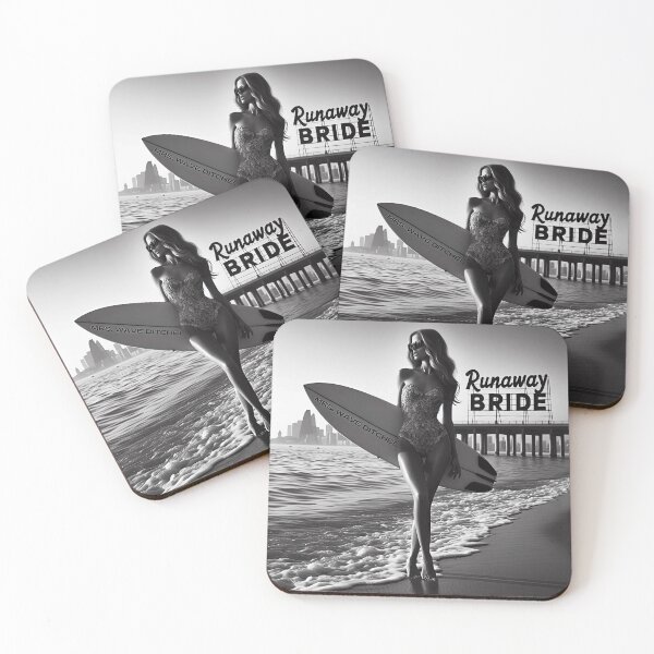 Item preview, Beach Bride Surfboard Skyline designed and sold by Voodoo Store Paranormal Collections.