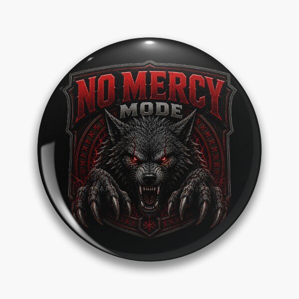 Item preview, No Mercy Mode Viking Wolf Norse Mythology Design designed and sold by R3X .