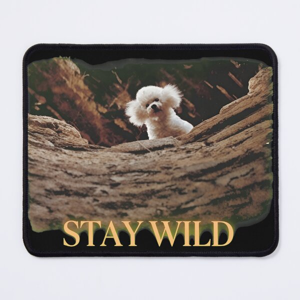 Item preview, Curious White Canine Peeking Out designed and sold by Kartezartion.