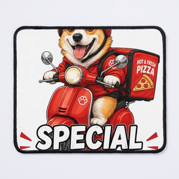 Item preview, Special Delivery Cute Dog Sticker designed and sold by PawFusionArt.