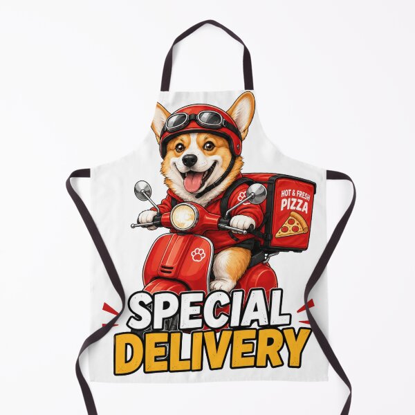 Item preview, Special Delivery Cute Dog Sticker designed and sold by PawFusionArt.