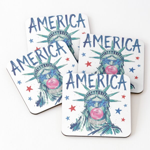 Item preview, Sassy Statue of Liberty - Retro Pop Art Bubblegum 4th of July designed and sold by AdyKurniawan.