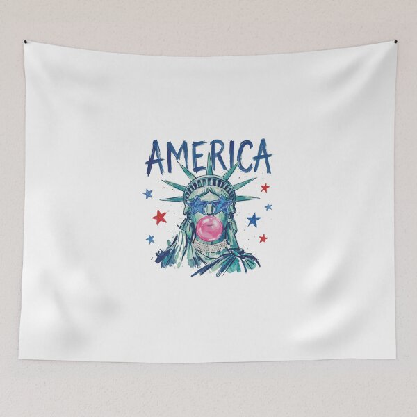 Item preview, Sassy Statue of Liberty - Retro Pop Art Bubblegum 4th of July designed and sold by AdyKurniawan.