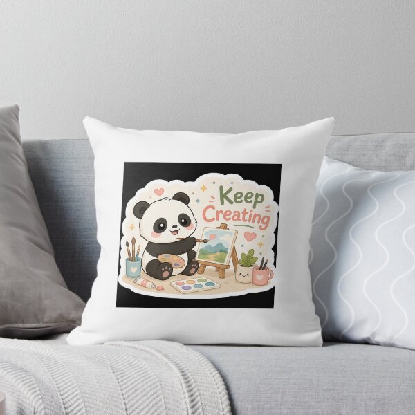 Item preview, Keep Creating Artist Panda designed and sold by CodePaws Creations.