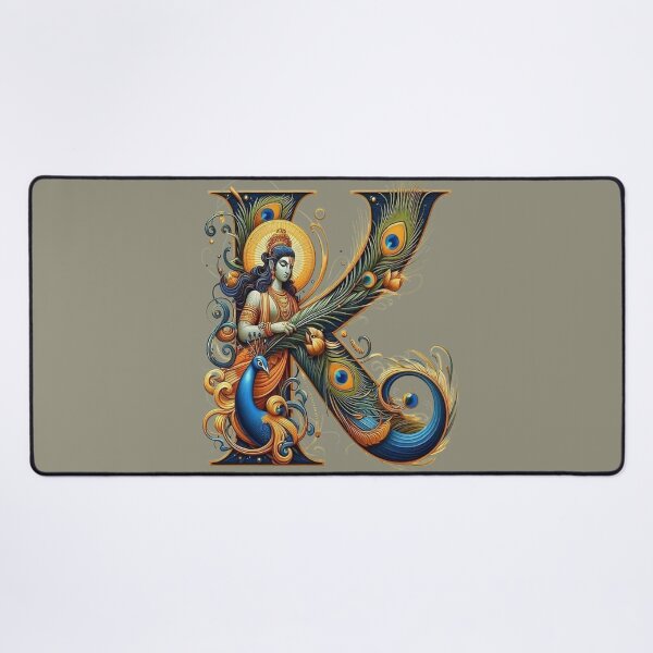 Item preview, K for Krishna - Divine Alphabet Art designed and sold by IndianShopper.