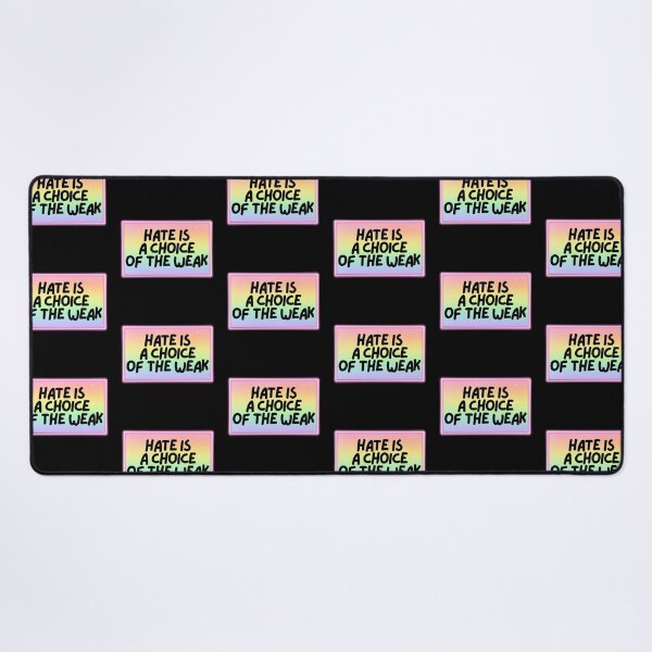 Item preview, Hate Is A Choice of The Weak Rainbow Rectangle Bold Font designed and sold by 2CRE8IVE4925.