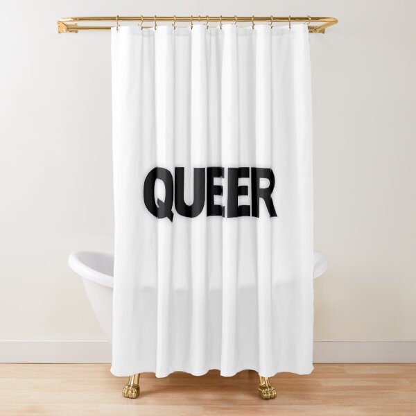 Item preview, QUEER — Black Minimal Bold Type Statement designed and sold by WORDPAUSE.